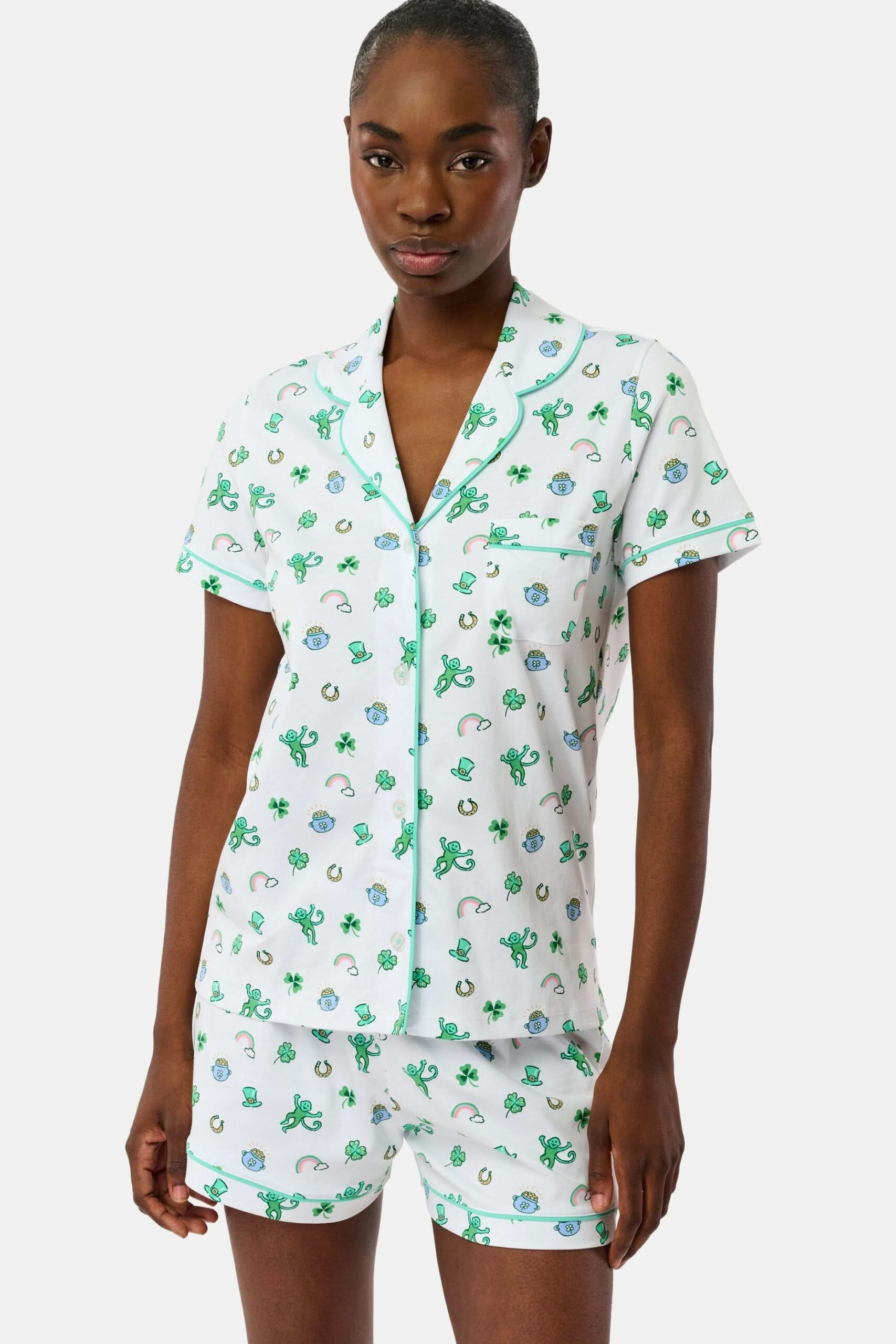 58_ROLLER-RABBIT-WMN-LUCK-O_-THE-MONKEY-POLO-PAJAMAS-GREEN_0878
