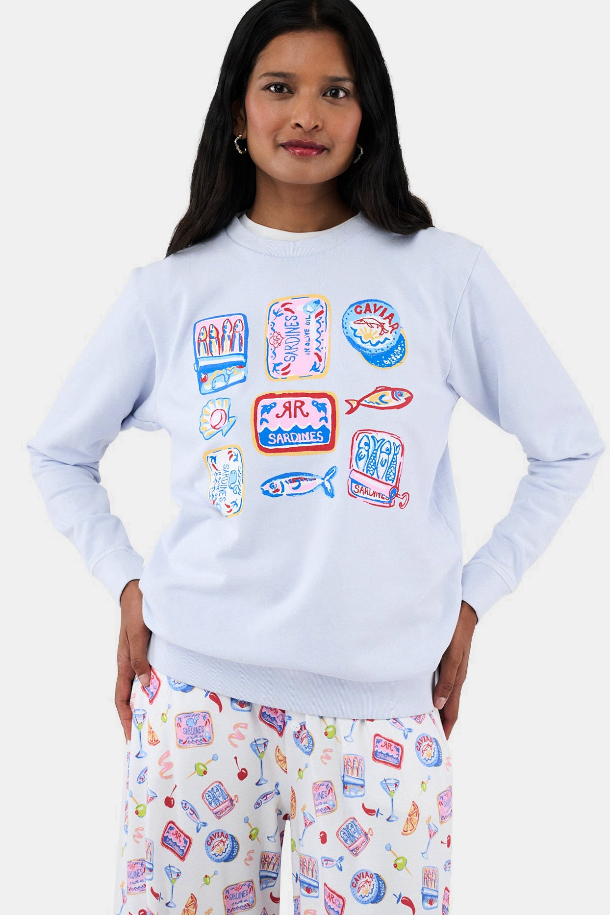 TINNEDORTWISTCREWNECKSWEATSHIRTMULTIWMNROLLERRABBIT_0946